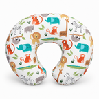 Baby U Shaped Pillowcase for Nursing Pillow Comfort - Color 1 safari animal print U shaped nursing pillowcase