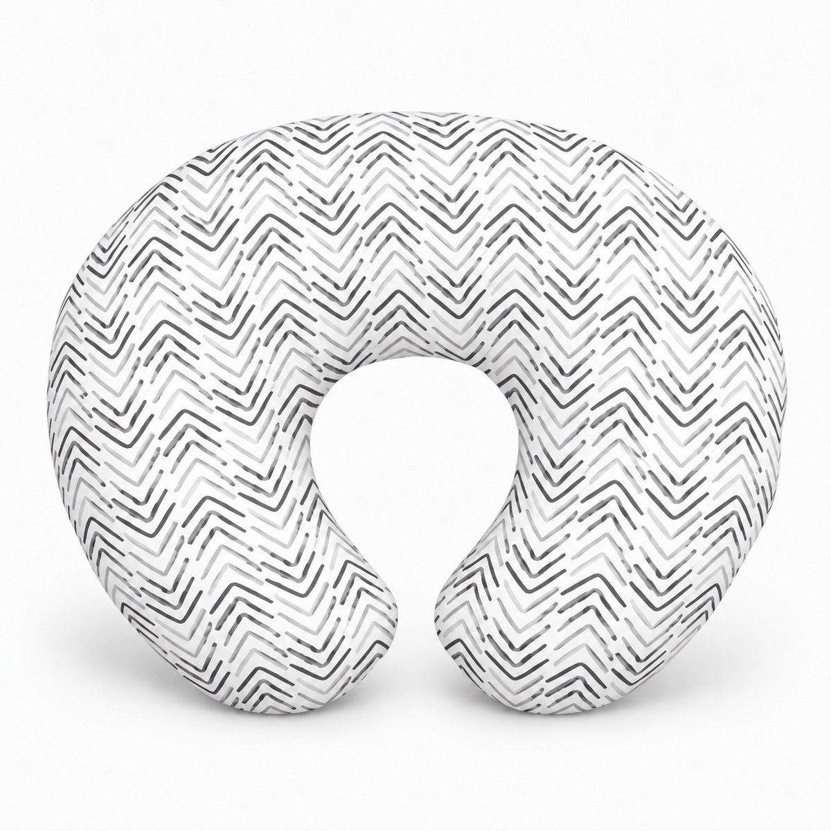 Baby U Shaped Pillowcase for Nursing Pillow Comfort - Color 2 grey chevron print U shaped nursing pillowcase
