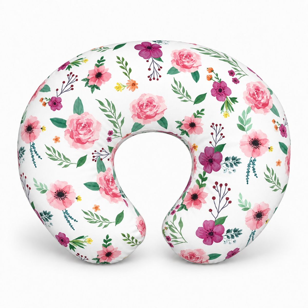 Baby U Shaped Pillowcase for Nursing Pillow Comfort - Color 5 floral print U shaped nursing pillowcase