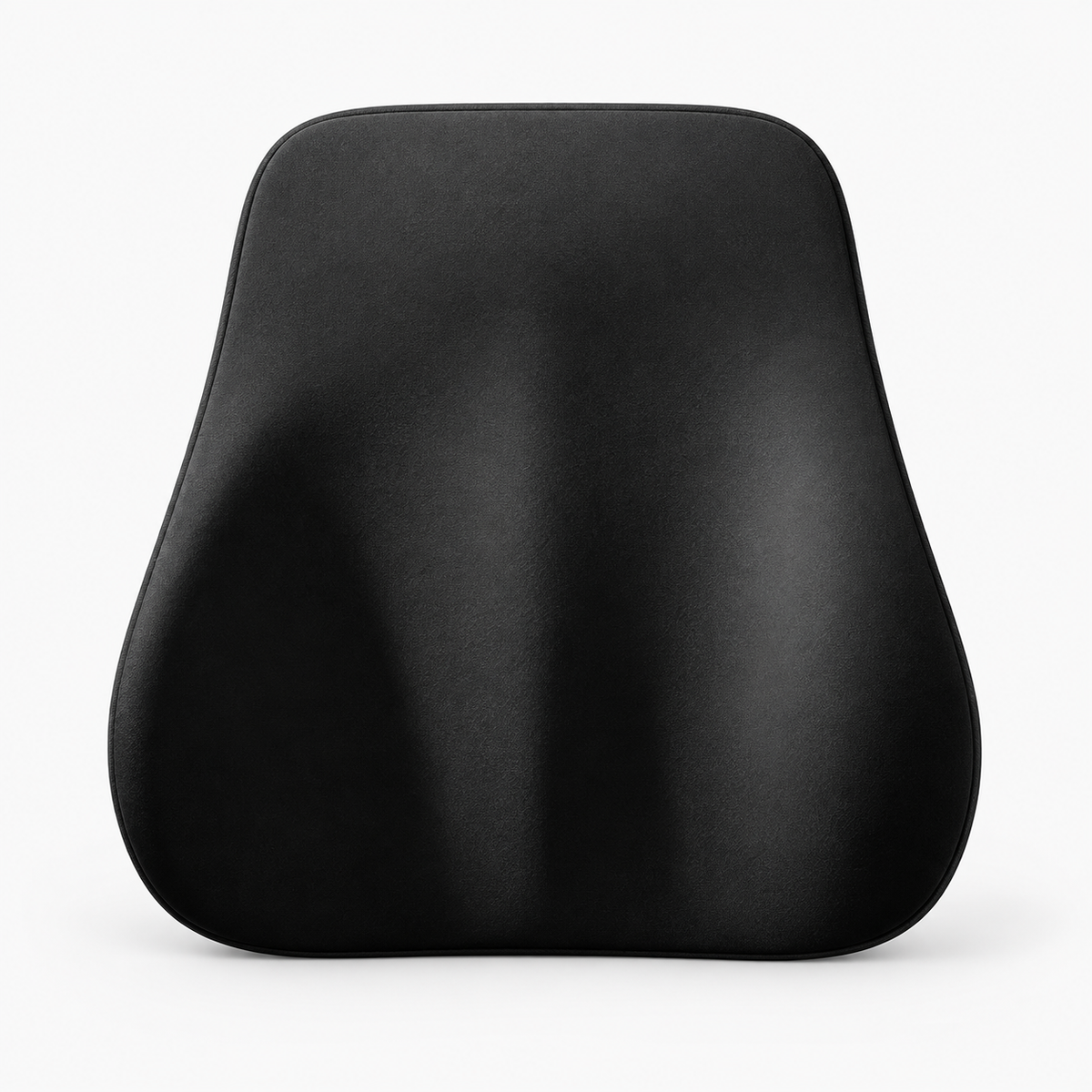 Memory foam car lumbar support cushion and neck pillow - Black Waist E
