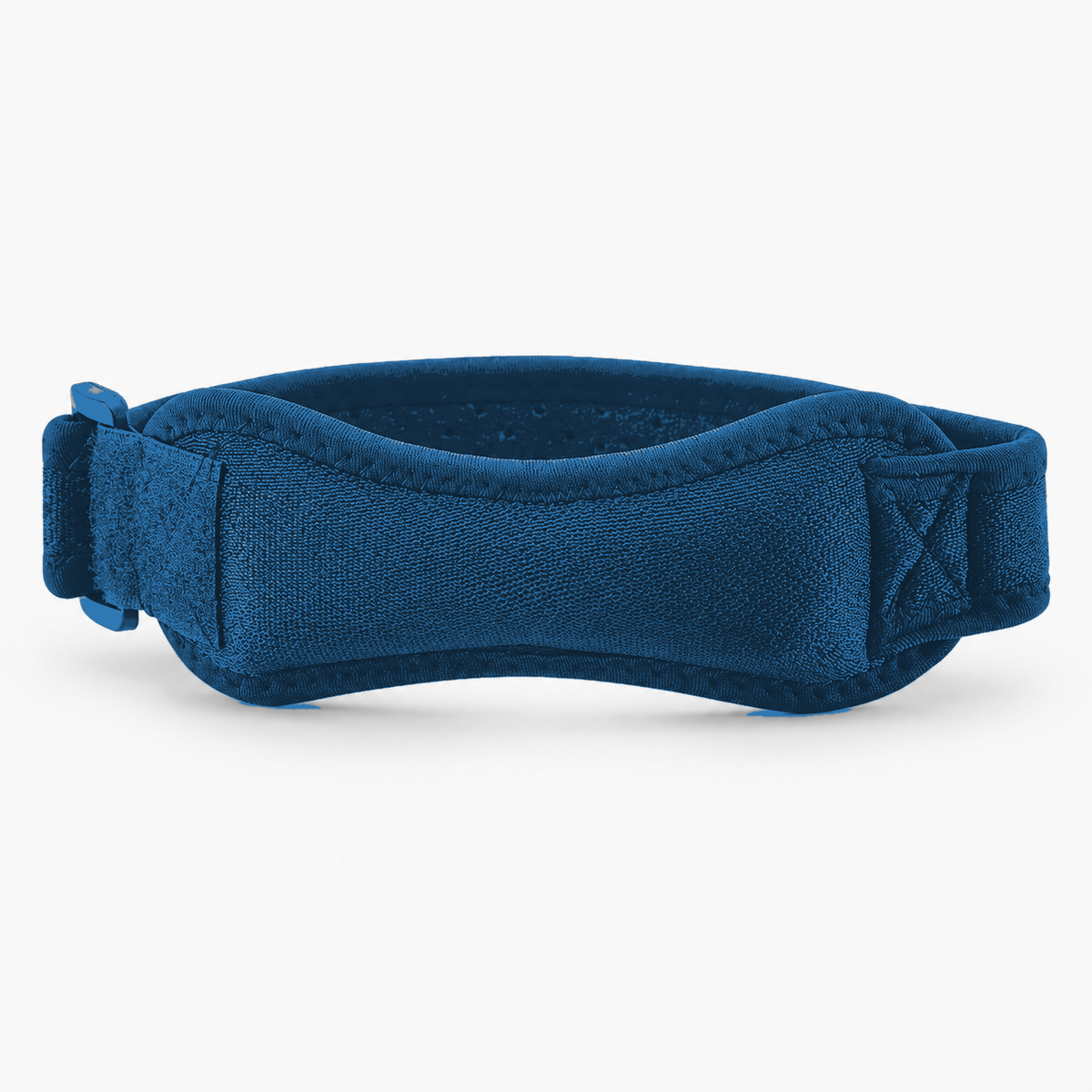 Blue patella knee brace set with adjustable strap for targeted knee support