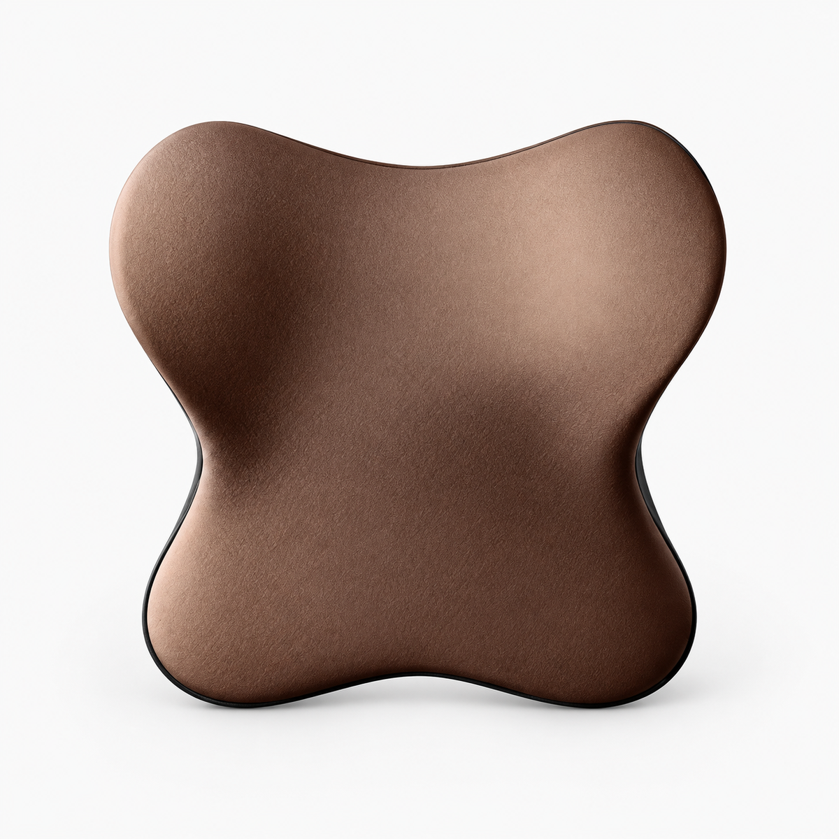 Memory foam car lumbar support cushion and neck pillow - Brown Headrest E