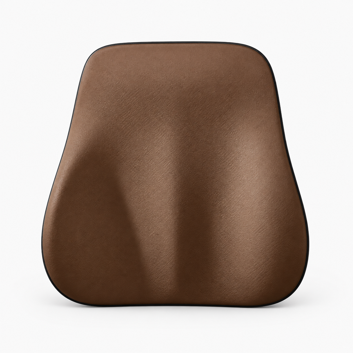 Memory foam car lumbar support cushion and neck pillow - Brown Waist E