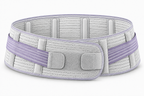 Gray sacroiliac hip support belt with adjustable compression straps