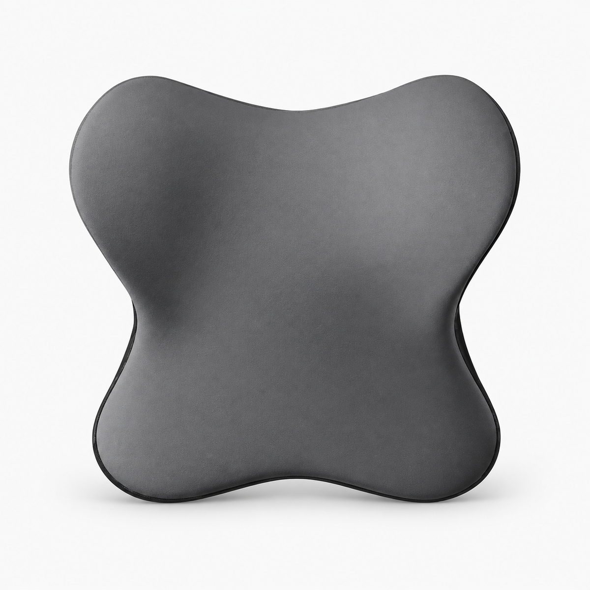 Memory foam car lumbar support cushion and neck pillow - Grey Headrest E