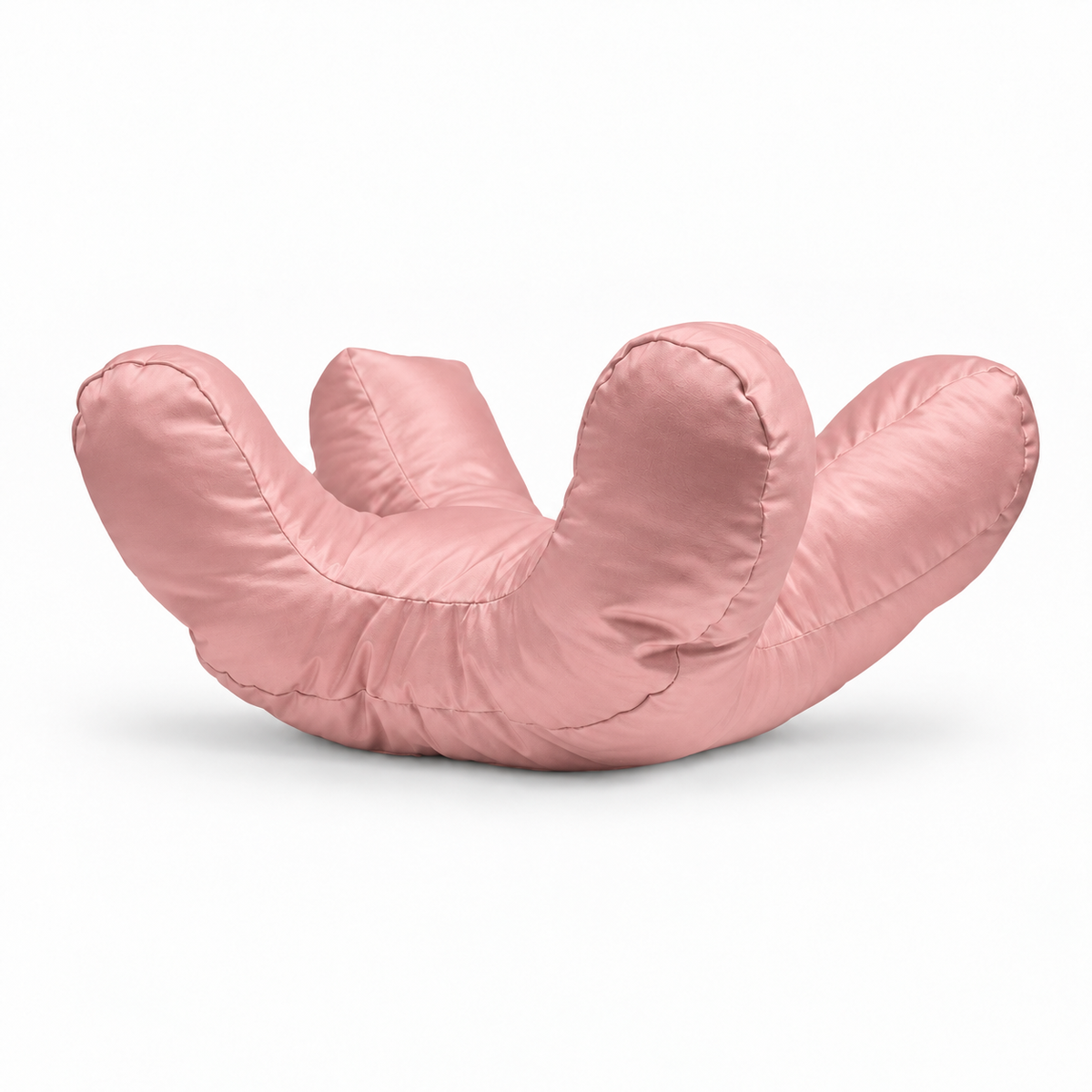 Cervical support pillow rose pink variant - ergonomic neck pillow with soft raised cradle for side and back sleepers