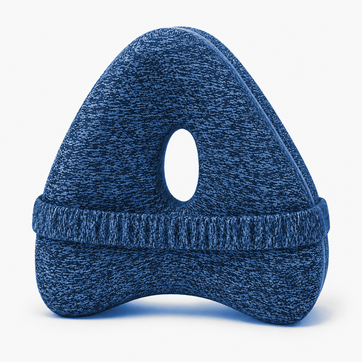 Memory Foam Knee Pillow Navy Blue - ergonomic memory foam knee pillow for side sleeping and leg alignment