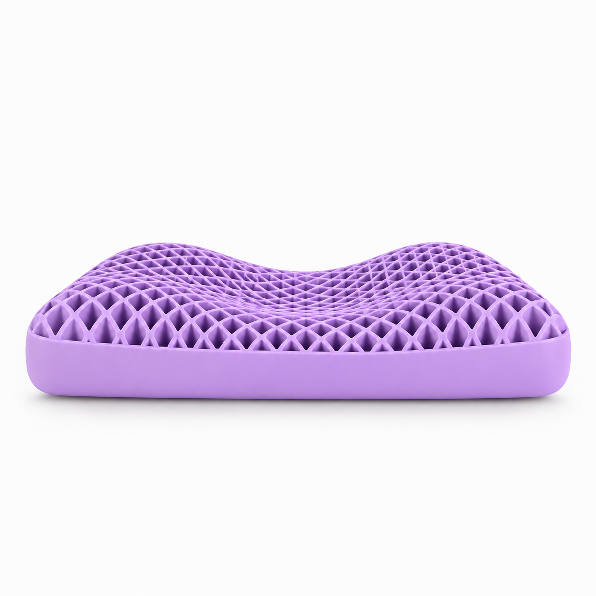 Washable TPE Cervical Neck Pillow with Breathable Support - No pillowcase purple TPE honeycomb cervical neck pillow