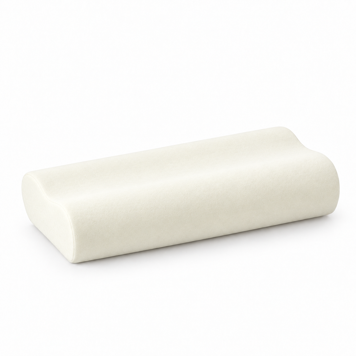 Long memory foam pillow core insert for neck and body support