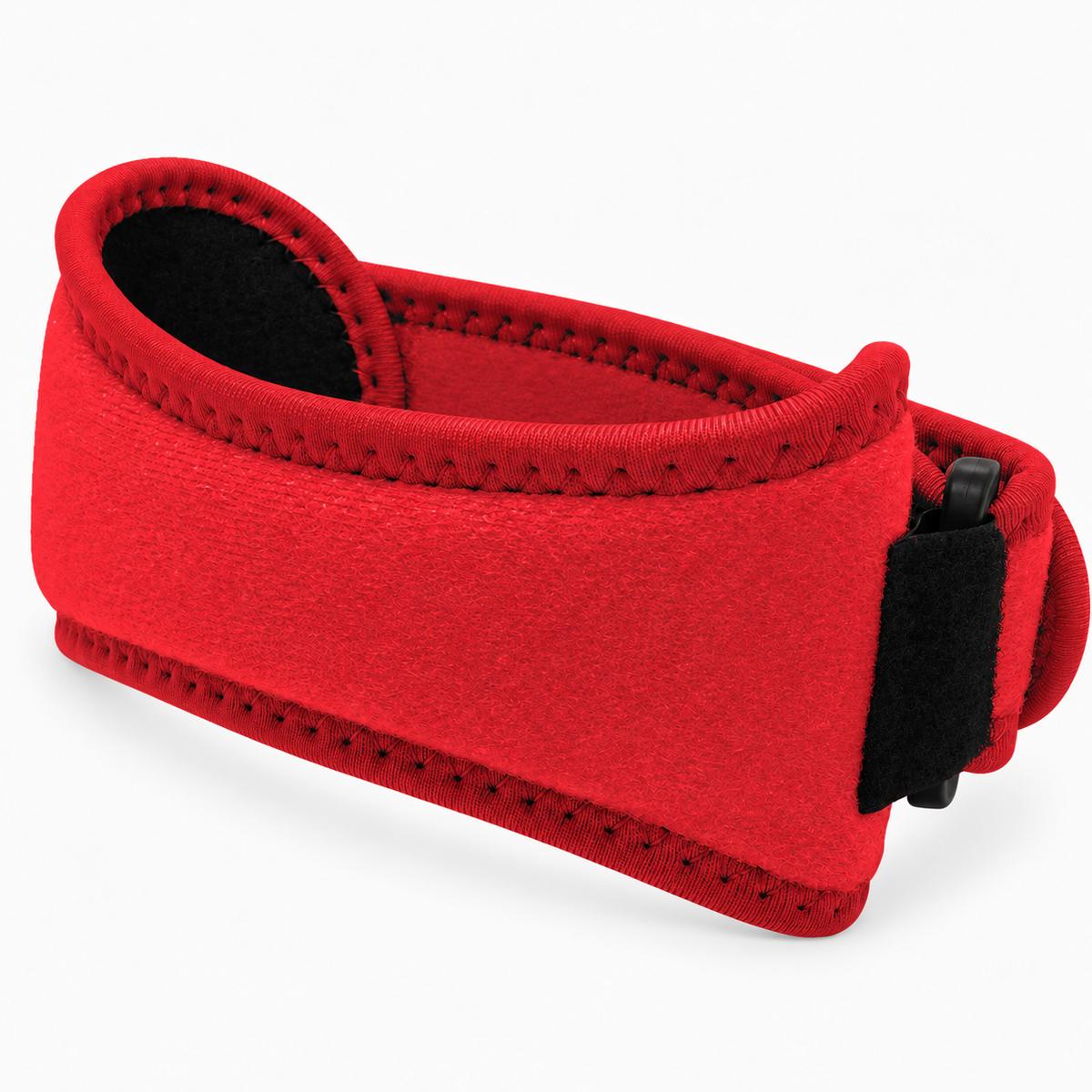 Adjustable Patella Knee Strap - Red patella knee strap with clean neutral product edge