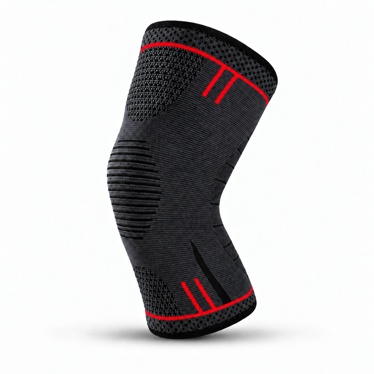 Breathable Knee Support Sleeve Red size XL - breathable compression knee support sleeve for comfortable joint support