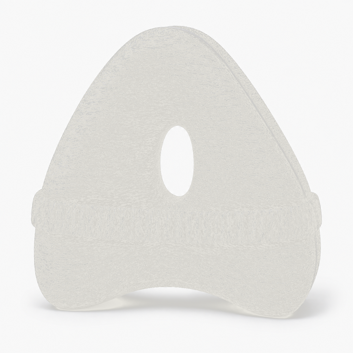 Memory Foam Knee Pillow White - ergonomic memory foam knee pillow for side sleeping and leg alignment