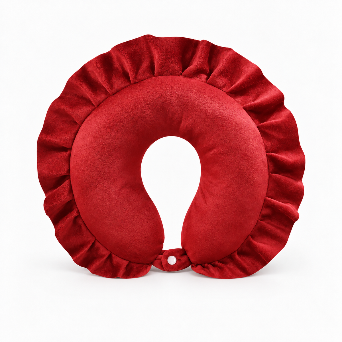 Soft Cartoon Travel Neck Pillow for Adults and Children - claret variant, plush U-shaped neck support pillow for travel comfort