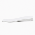 White latex memory foam insoles for everyday foot comfort, 2 pair full-length shoe inserts