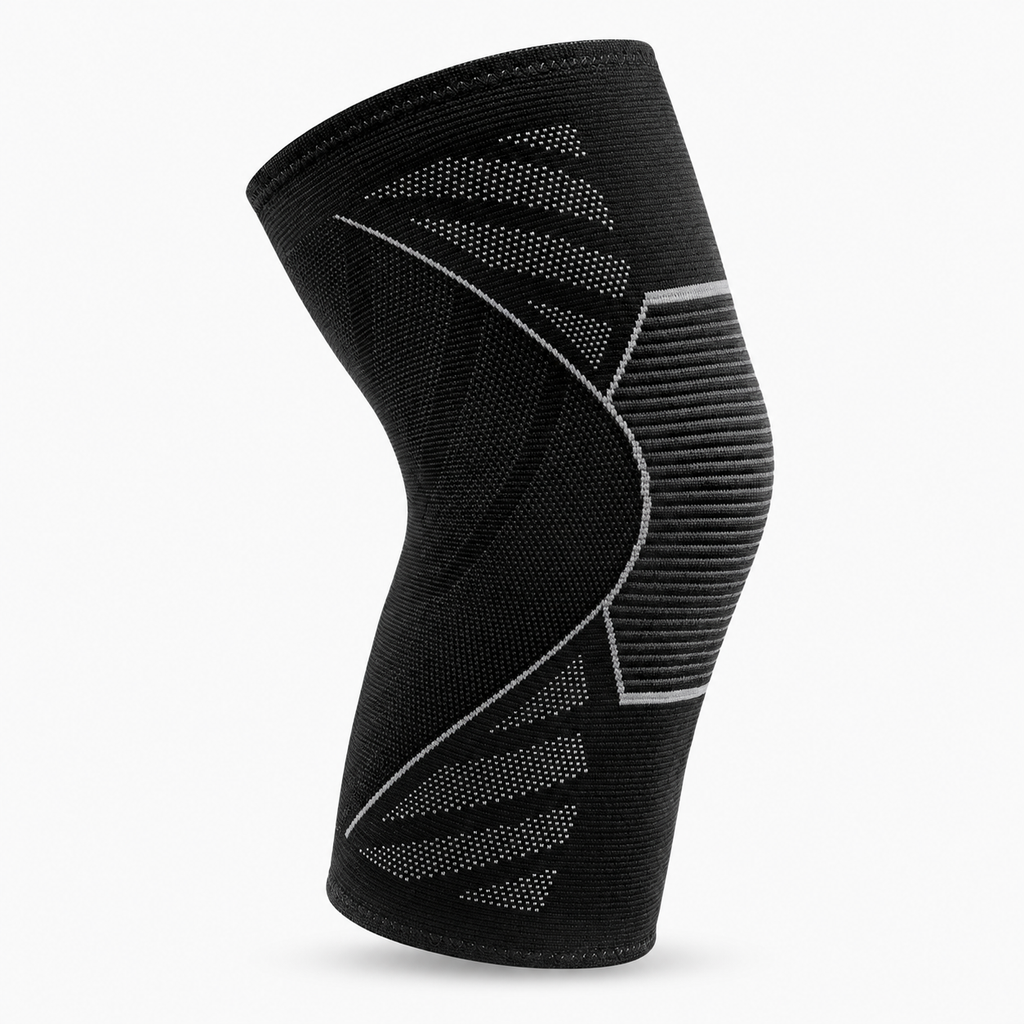 Anti Slip Sports Knee Support - black compression sleeve product view