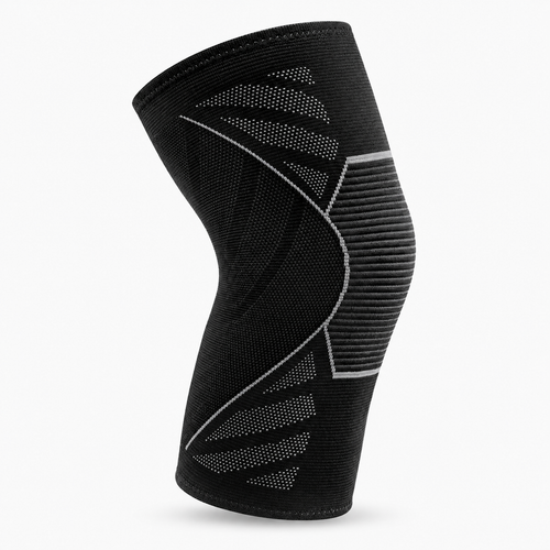 Anti Slip Sports Knee Support - black compression sleeve product view