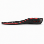 PU Gel Sport Insoles with Breathable Arch Support - red profile product view