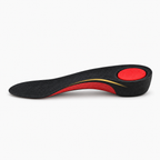3/4 orthotic arch insoles profile view with heel support