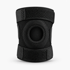 Unisex Adjustable Patella Knee Brace Support - black adjustable patella knee brace front product view