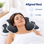 Ergonomic Memory Foam Neck Pillow for Sleep Support - Aligned Rest neck support lifestyle visual