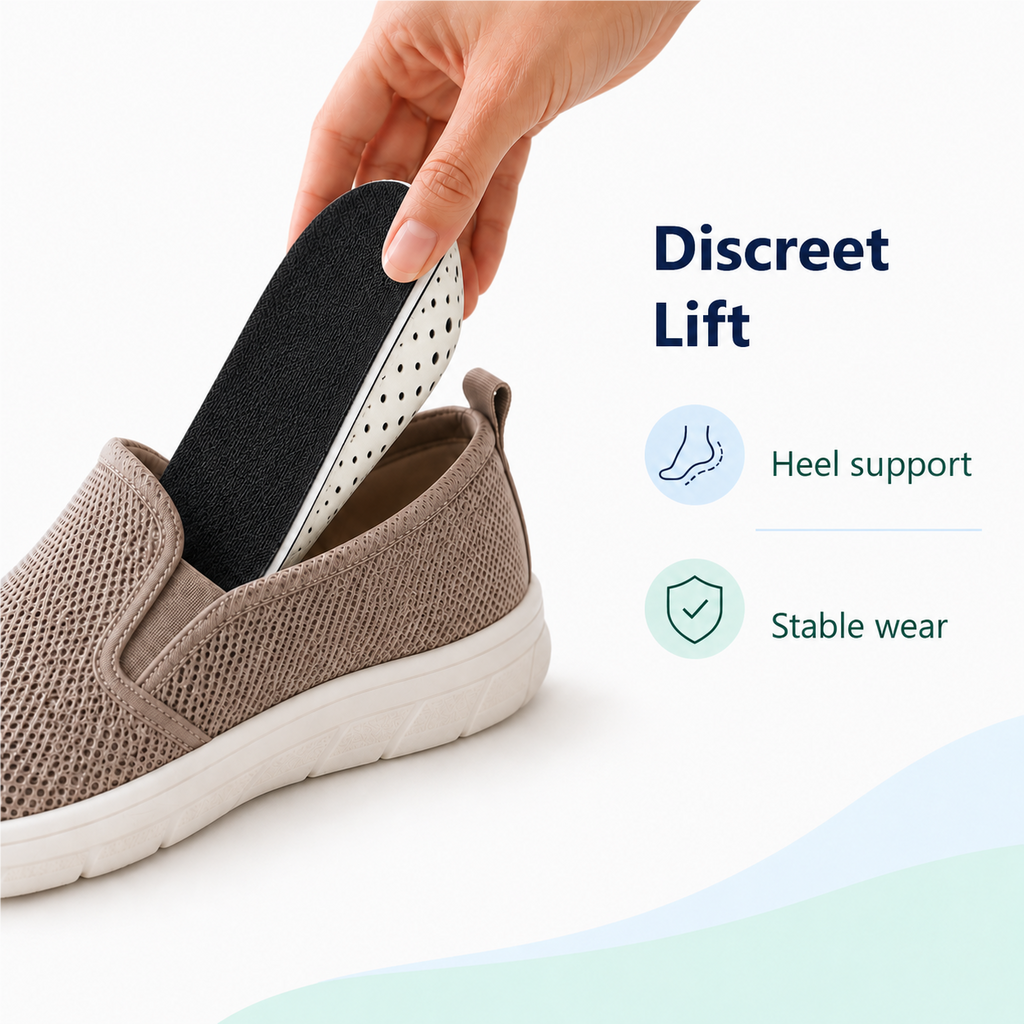 Breathable Shoe Lift Insoles for Height Increase