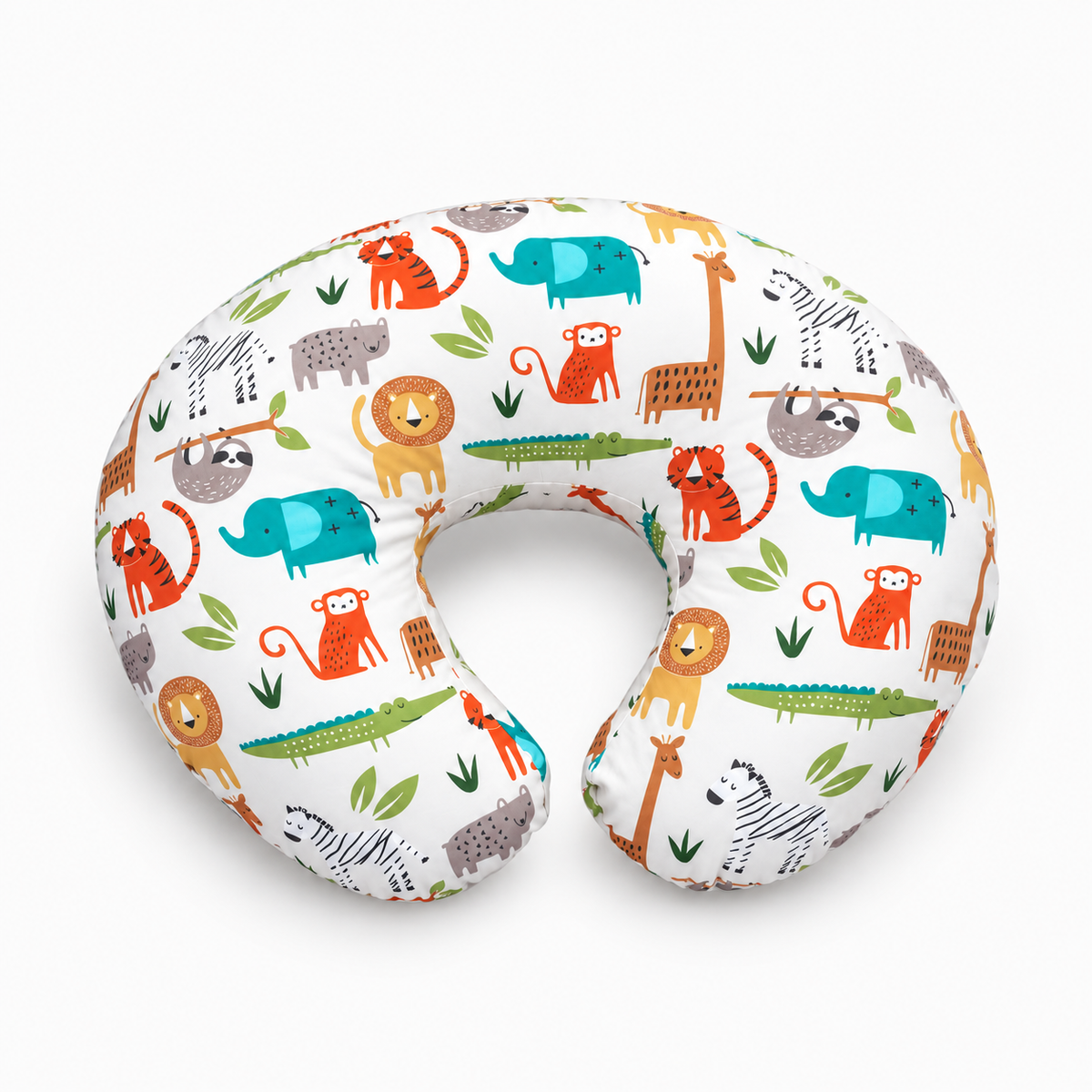Baby U Shaped Pillowcase - safari print U shaped pillow alternate product angle