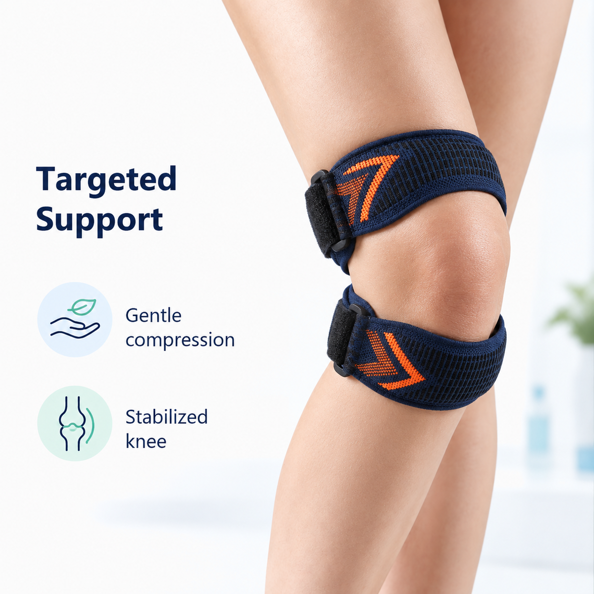 Adjustable Patella Knee Strap for Sport and Daily Support
