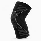 Anti Slip Sports Knee Support - black knit knee sleeve construction view