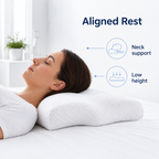 Butterfly Memory Foam Orthopaedic Pillow for Neck Support - Aligned Rest neck support lifestyle visual