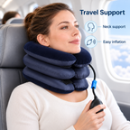 Inflatable Neck Traction Collar for Cervical Support - Aligned Rest neck support lifestyle visual