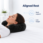 Fillable Travel Neck Pillow for Flights and Car Trips - Aligned Rest neck support lifestyle visual