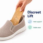 Leather Orthotic Insoles for Flat Feet Support - discreet shoe insert support