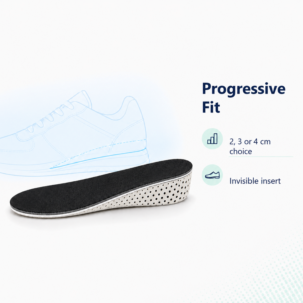 Height Increase Insoles with Breathable EVA Cushion