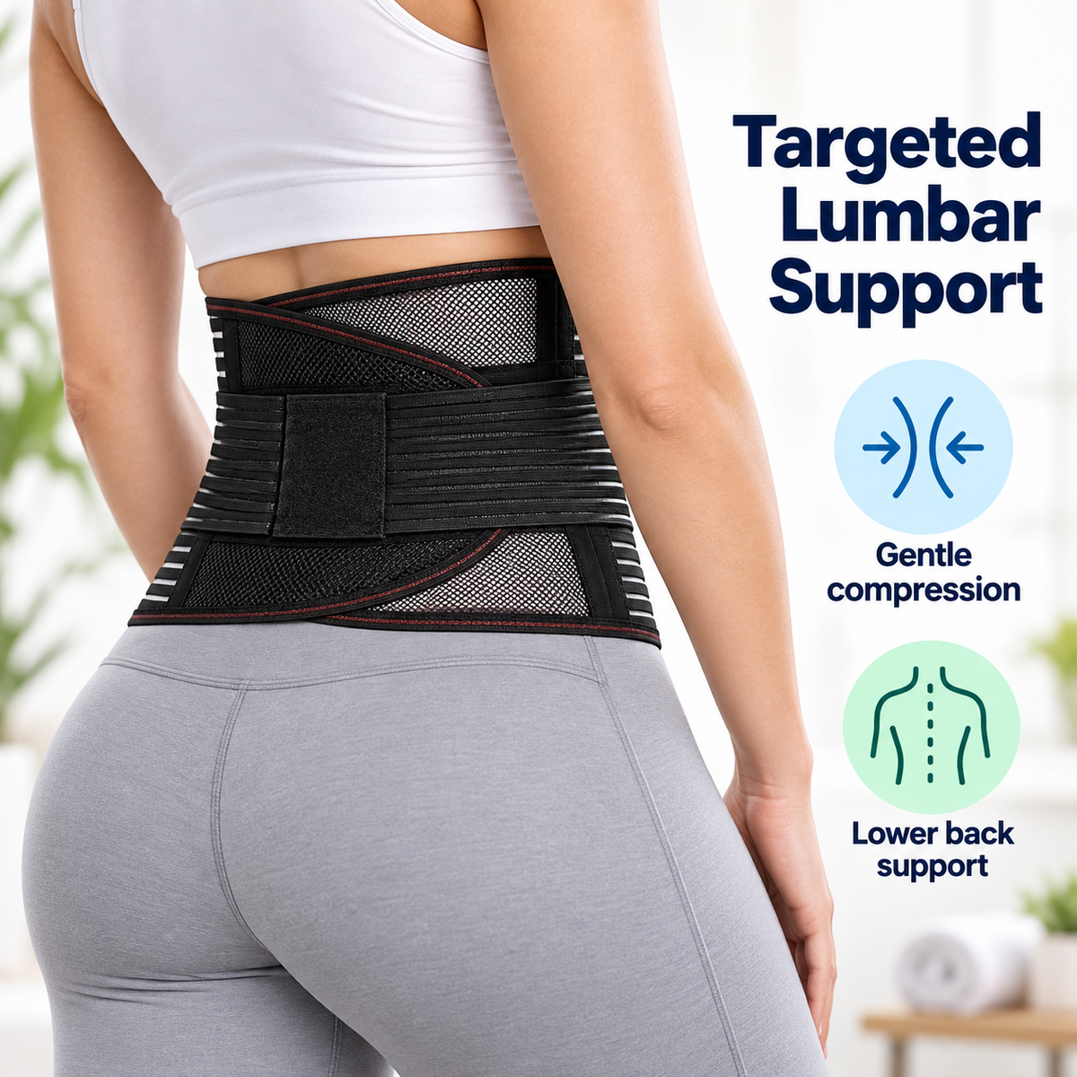 Flexible Lower Back Support Belt