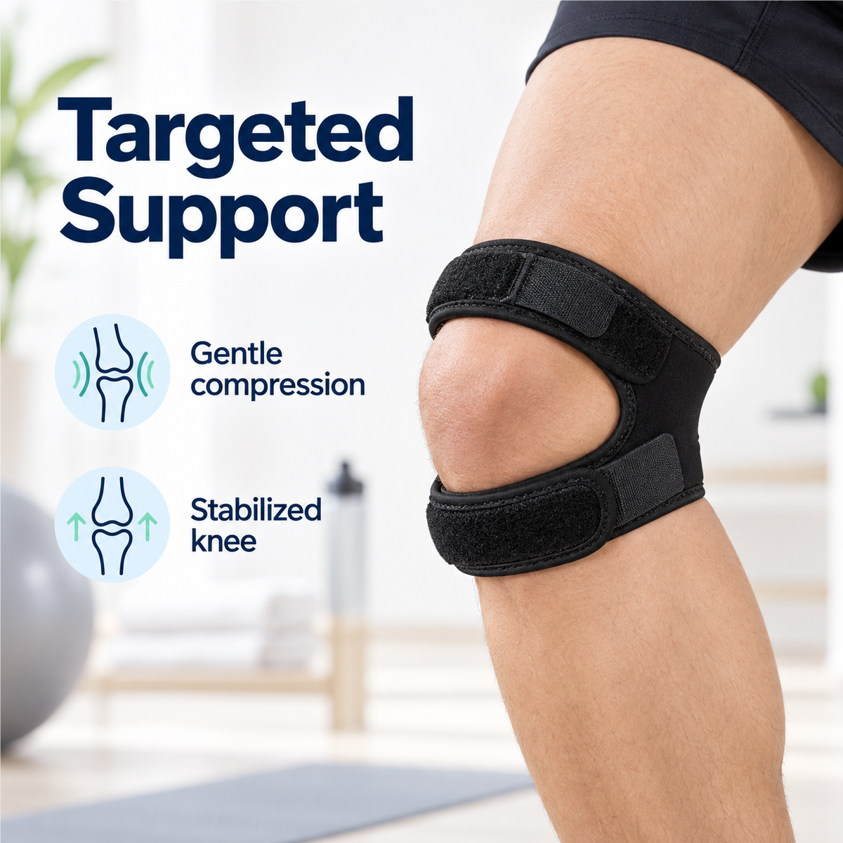 Double Patella Knee Support Strap