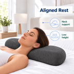 Contour Memory Foam Cervical Pillow for Side Sleepers - aligned rest neck support