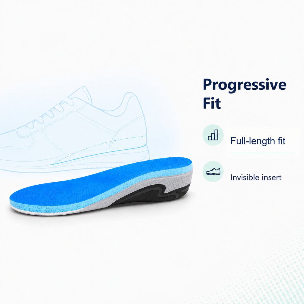 High Arch Support Insoles for Sport Shoes - full-length fit and invisible insert