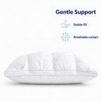 Soft Hotel Style Pillow for Comfortable Sleeping - Gentle Support stable fill breathable contact visual