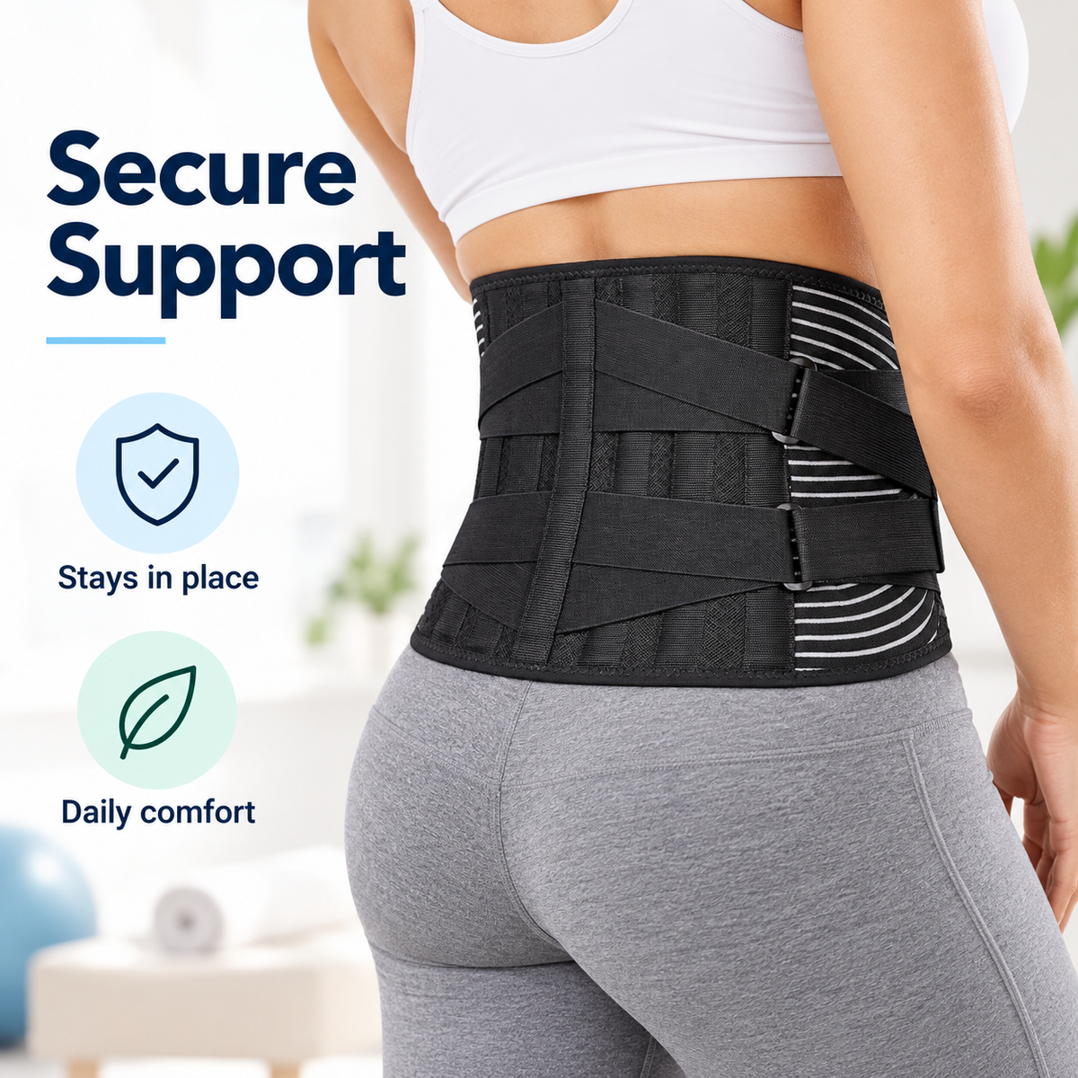 Double Pull Lumbar Support Belt