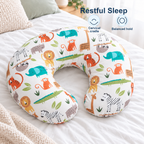 Baby U Shaped Pillowcase for Nursing Pillow Comfort - Restful Sleep cervical cradle balanced hold visual