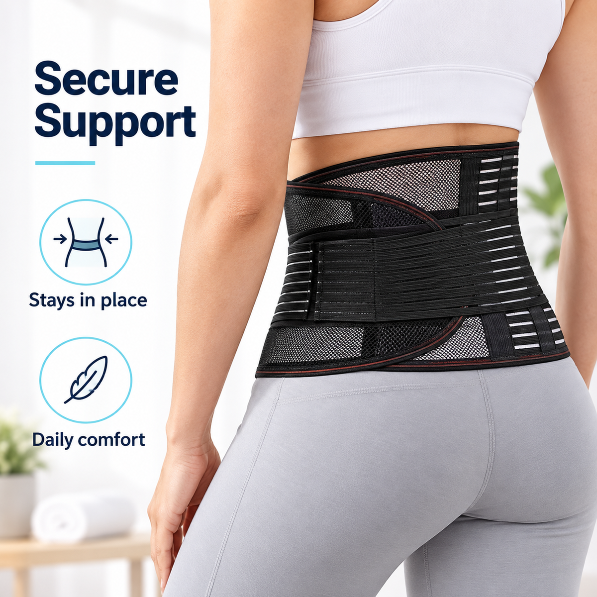 Flexible Lower Back Support Belt