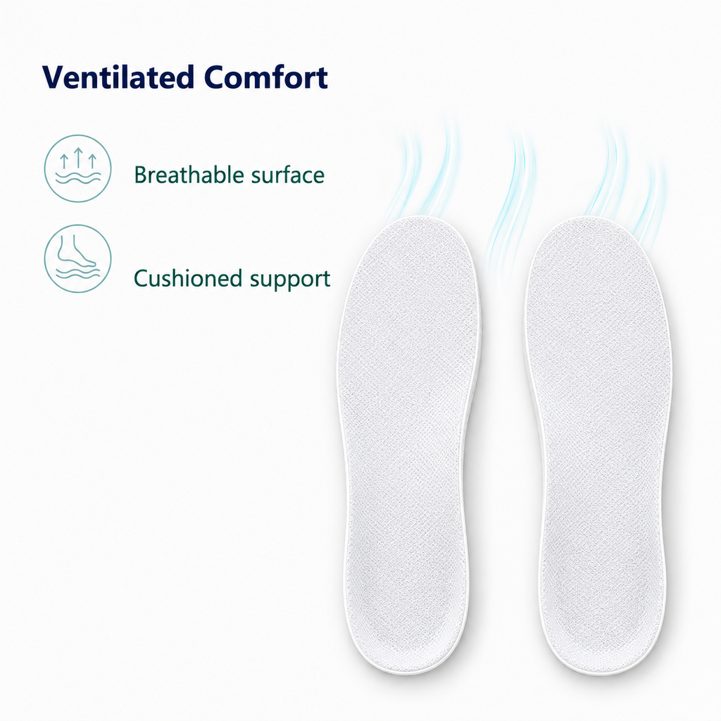 Deodorising Orthotic Insoles with Shock Absorbing Support