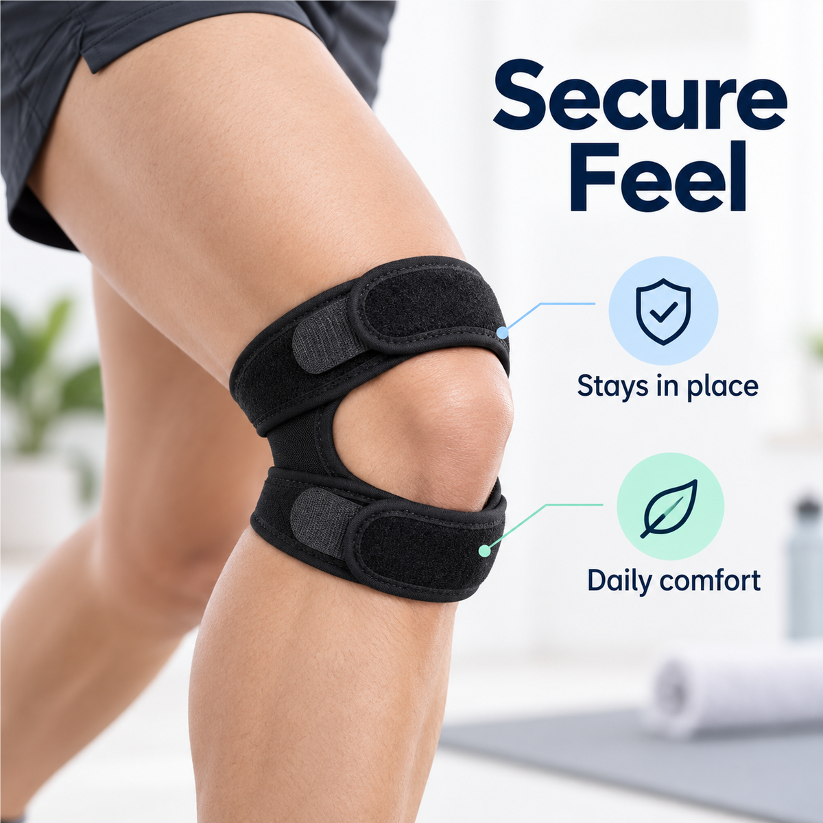 Double Patella Knee Support Strap