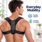 Hunchback Posture Corrector - everyday mobility posture support worn by a man