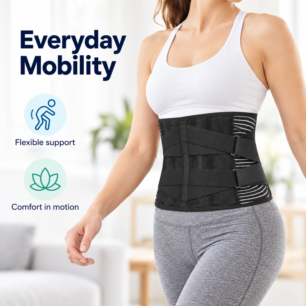 Double Pull Lumbar Support Belt