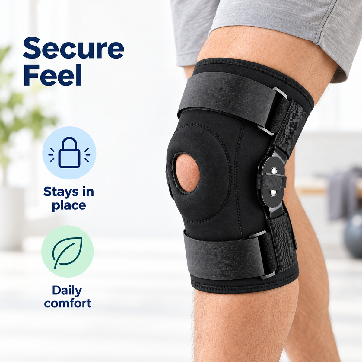 Sports Patella Knee Strap - secure feel visual for daily knee comfort