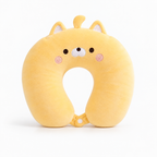 Plush U Shaped Travel Pillow for Head and Neck Support