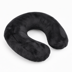 Inflatable Travel Neck Pillow with Soft Flocked Cover