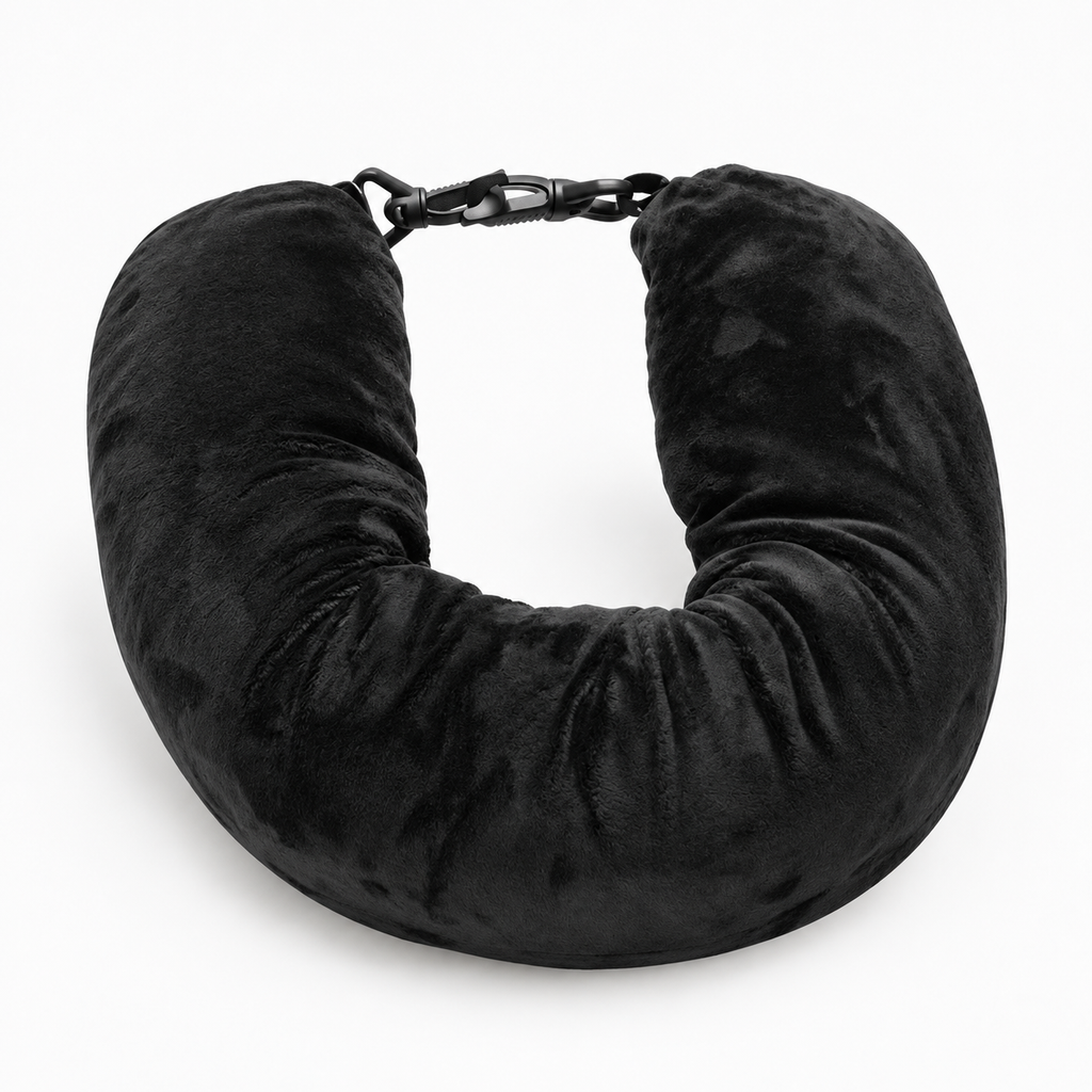Fillable Travel Neck Pillow for Flights and Car Trips
