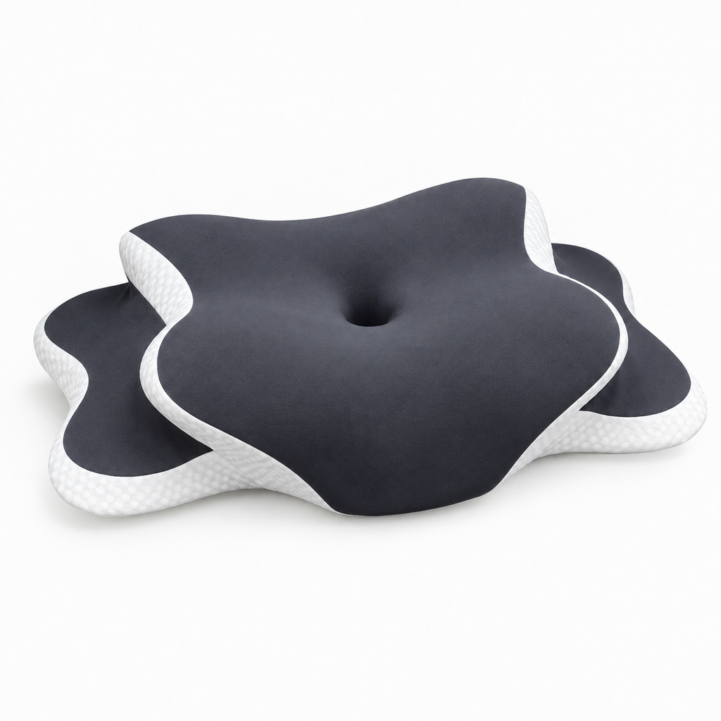 Ergonomic Memory Foam Neck Pillow for Sleep Support